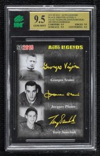 2018-19 SC2019 Vezina Plante Sawchuk Dryden Lindbergh MNT 9.5 BLACK 1/1