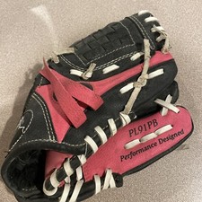 Rawlings Player Series Performance Designed T-Ball Glove Girls Black Pink PL91PB