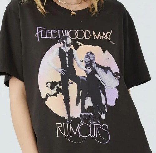 Camiseta Unisex Fleetwood Mac Rumours Camiseta Banda de Música Rock Camisa Música Retro
