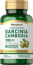 Garcinia Cambogia Capsules | 1000mg | 120 Count | Non-GMO | by Piping Rock