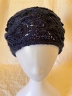 Ob.D. Handmade, Hand Knit Pansy Snood/Cowl, Dark Blue — photo 2