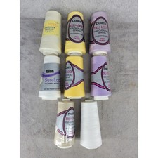 8 Cones Coats Talon Overlock Serger Thread 3000 Yds Each Spun Polyester Multi