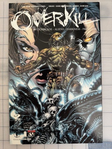 OVERKILL: WITCHBLADE ALIENS PREDATOR DARKNESS (2000) #1-2 COMPLETE SET FULL RUN - Picture 3 of 3