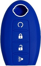 Remote Key Fob Cover Case Protector for 2017-2023 Nissan Pathfinde Color: Blue
