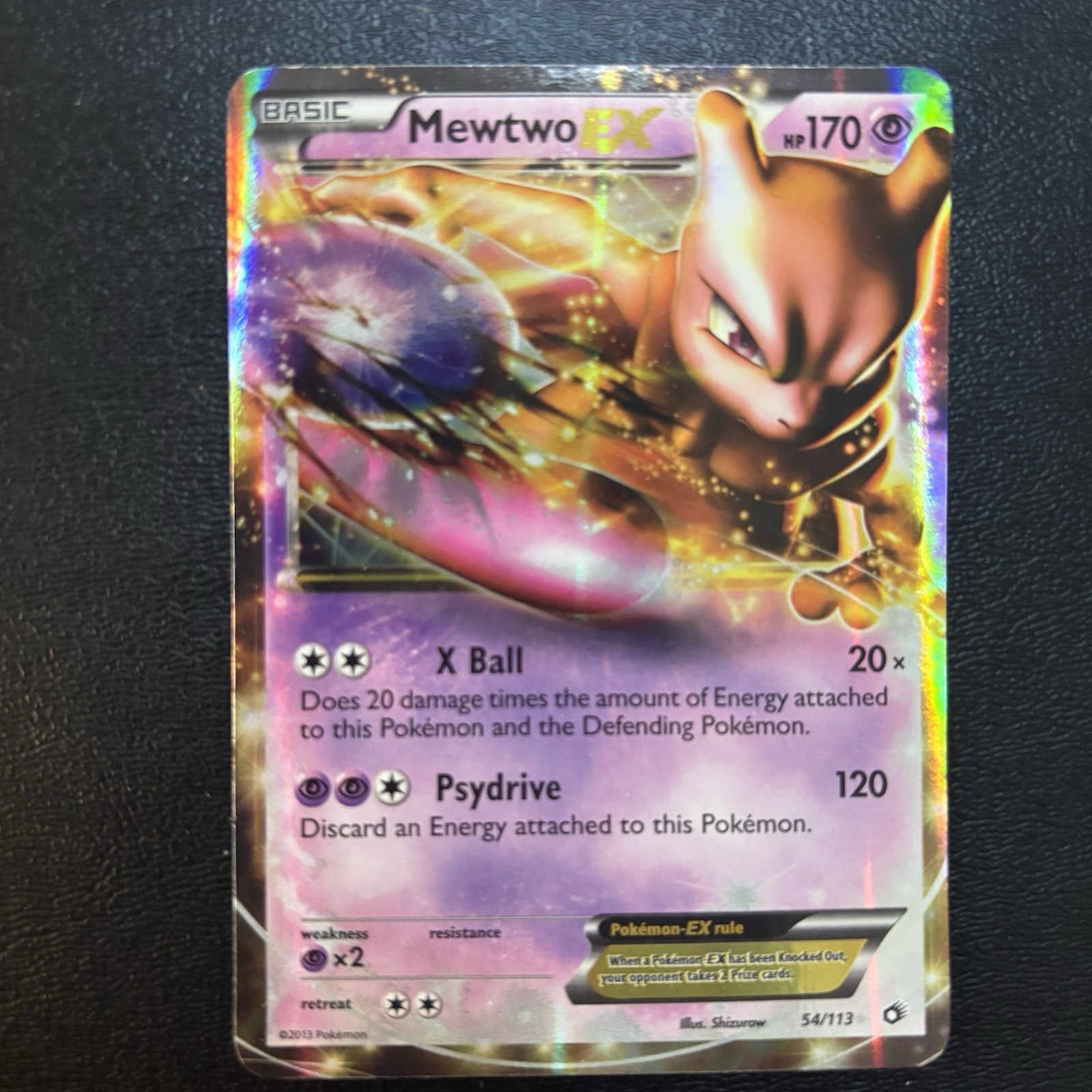 Mewtwo EX 54/113 Legendary Treasures Holo