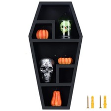 Coffin Shelf - Large - Gothic Home Decor for Display or Storage - 20X10X4 Inc...