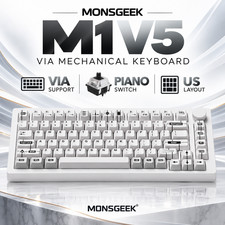 MonsGeek M1 V5 VIA Prototype 75% Wireless Mechanical Keyboard RGB Piano Pro Swit