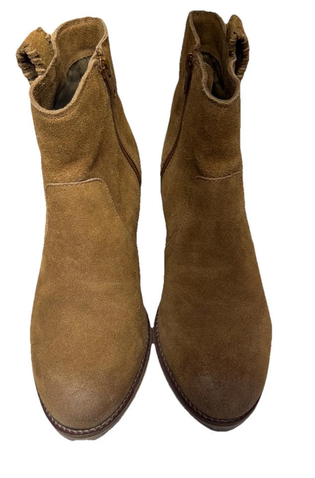 Naughty Monkey Sereena Brown Suede Ankle Booties size 8.5 - Image 2 of 4