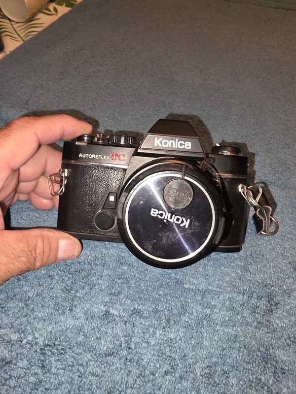 Konica Autoreflex TC Black 35mm Film SLR w/ AR 55 mm f/1.4 Lens