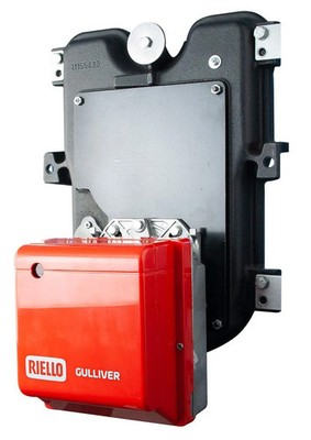 Riello Gulliver BGK0.1 Typ 357T1 Low Nox-Ölbrenner mit Flanschplatte, 16,8 - ...