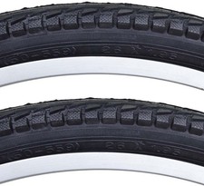 Sunlite City Komfort Street Hybrid Black Bike Tire Pair 26 x 1.95