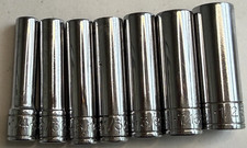 Sk Tools Usa 7 Pc 14 Drive Metric Deep Socket Set 6 Point 14 To 12 Used