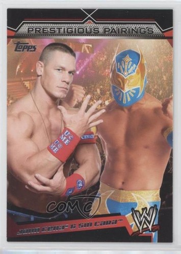 2011 Topps WWE Prestigious Pairings John Cena Sin Cara #PP-7 9aj