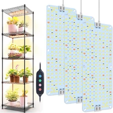 3Pack Panel Grow Lights for Indoor Plants, Seed Starting, Vegetables, Pot Plants