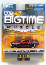Jada Toys 2005 Dub City Bigtime Muscle 70 Ford Mustang Boss 429 30- Red Black