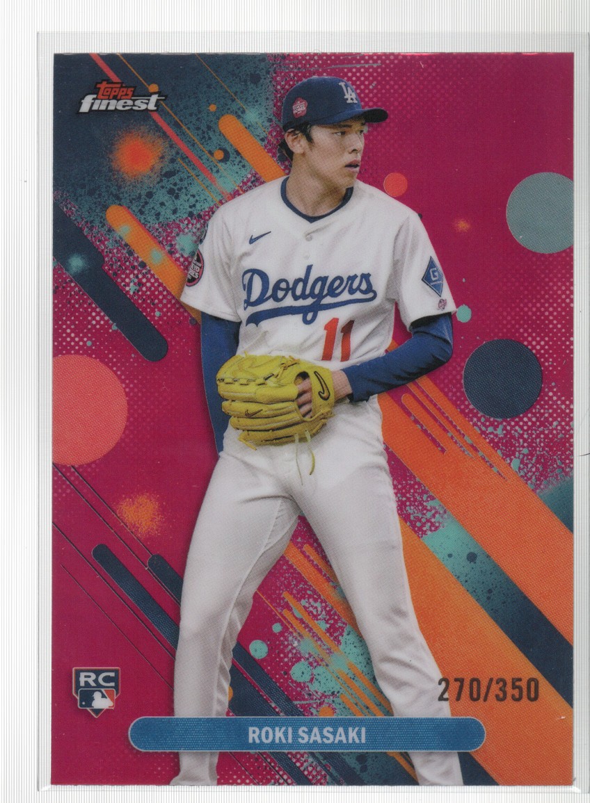 2025 Finest #40 Roki Sasaki Magenta Refractor #/350