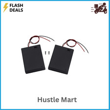  Pack of 2 4 AA Battery Holder with Switch, 6V Battery Holder with Switch, 4X US