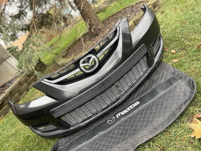 #ad Mazdaspeed 3 Gen1 07 09 Front Bumper Black 2.3 Mazda Speed3 Turbo Mps Mzr $498.00
