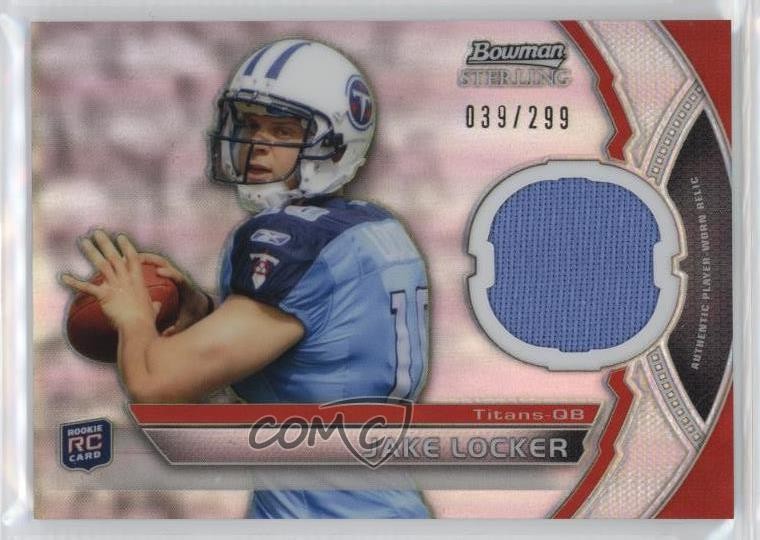 2011 Bowman Sterling Relics Refractor 39/299 Jake Locker #BSR-JL Rookie RC qw7
