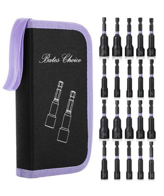 Bates Choice Magnetic Nut Driver Set, 20pc, Metric & SAE, 5-13mm,... 