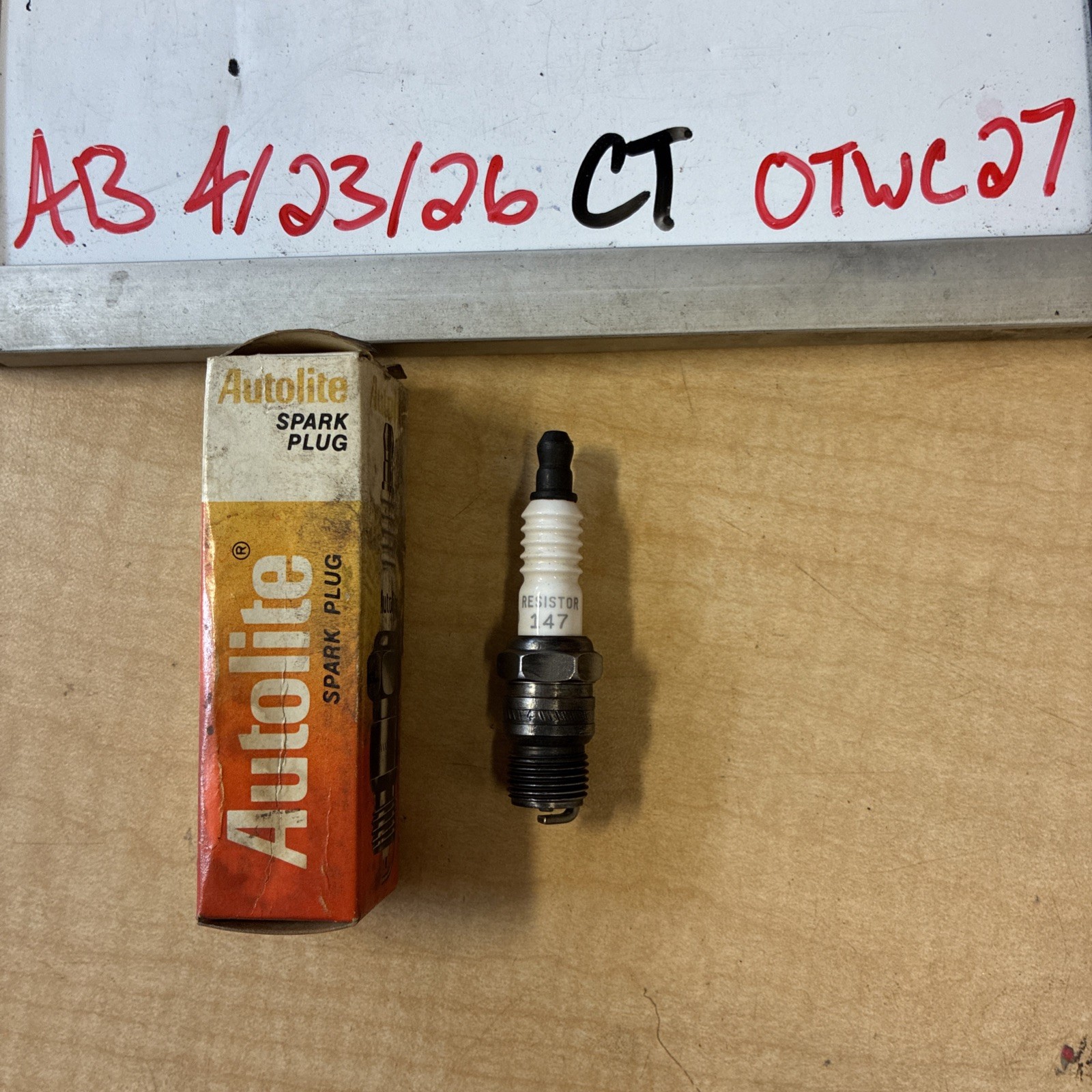 Autolite 147 Spark Plug - Fits Select GM Models 1970-76/Toro Lawn Mowers - NOS