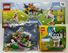 LEGO 5 Set Lot 66783 40575 40606 Colorful Animals / Rabbit / Spring VIP Pack