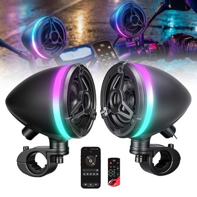 ATV Speakers Tower Audio System Soundbar w/ FM RGB Light For Outlander Sportsman
