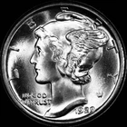 1929-P Mercury Dime, FULL Split Bands, Superb Gem BU++ FSB, RARE This Nice!