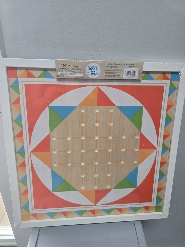 Melissa & Doug Wooden Solitaire And Chinese Checkers Board Brand New Sealed - Image 2 of 2