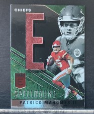 2021 PATRICK MAHOMES II Panini Élite Green Spellbound E #S-E  KC Chiefs NFL