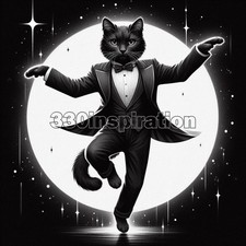 Digital Image Picture Photo Wallpaper Background Desktop Art Dancing Cat A211