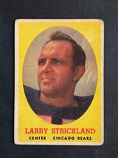 1958  Topps  LARRY STRICKLAND  #99  Chicago Bears  North Texas