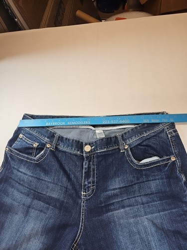 Maurices Blue Jeans Womens 22 X- Long Tall Stretch Denim Straight Leg (40x38) - Picture 8 of 14