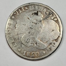 1820 Mexico CHIHUAHUA 8 Reales OVERSTRUCK on 1812 Cast 8 Reales Scratch *M793