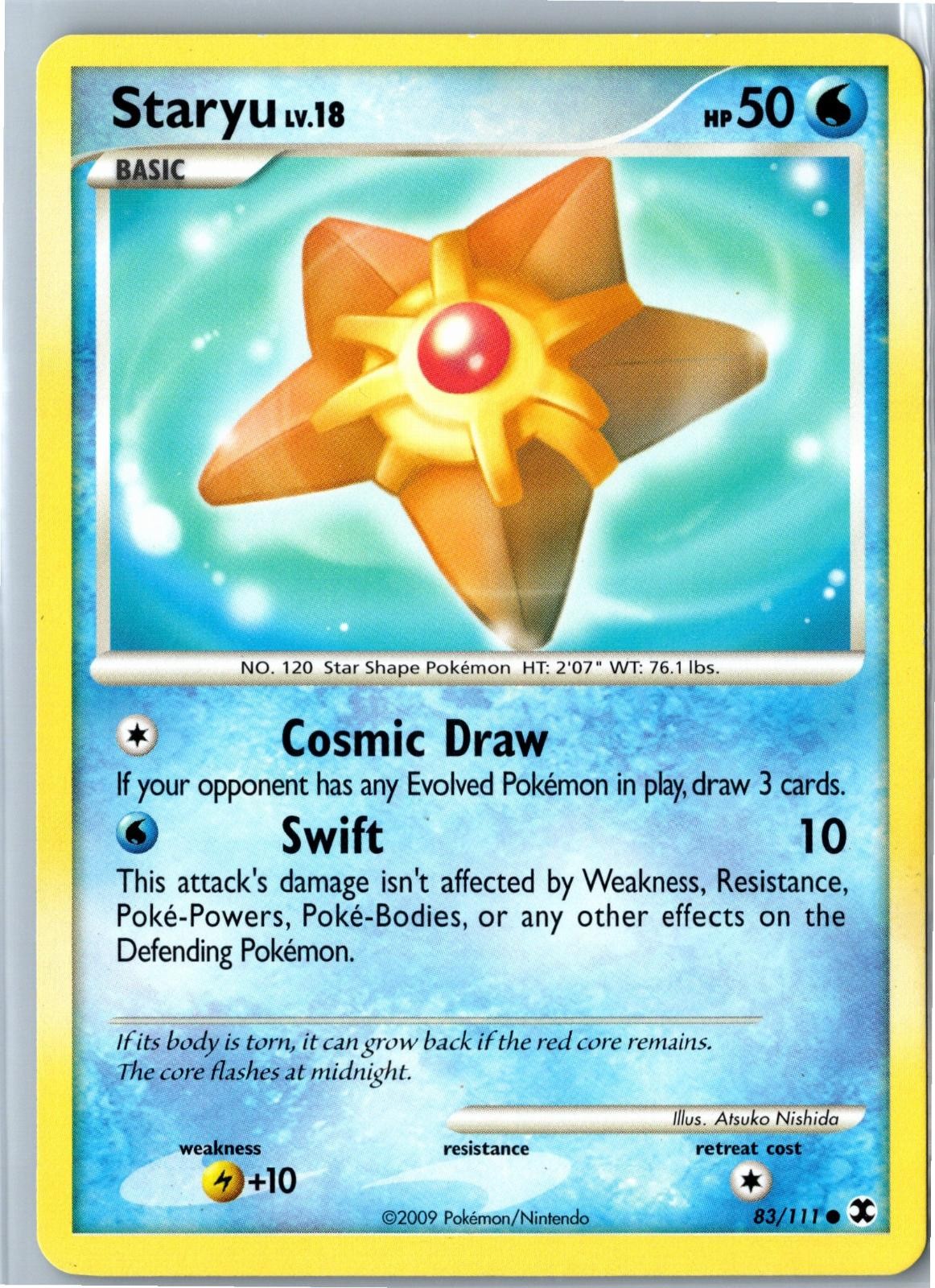 Staryu Rising Rivals 83/111 Common Moderately Played - Pokemon Card