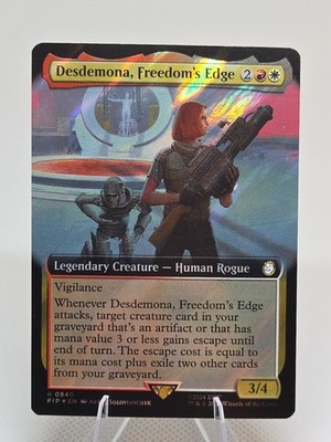 Desdemona, Freedom's Edge (Extended Art) SURGE FOIL X1 PIP MTG Fallout FB3 