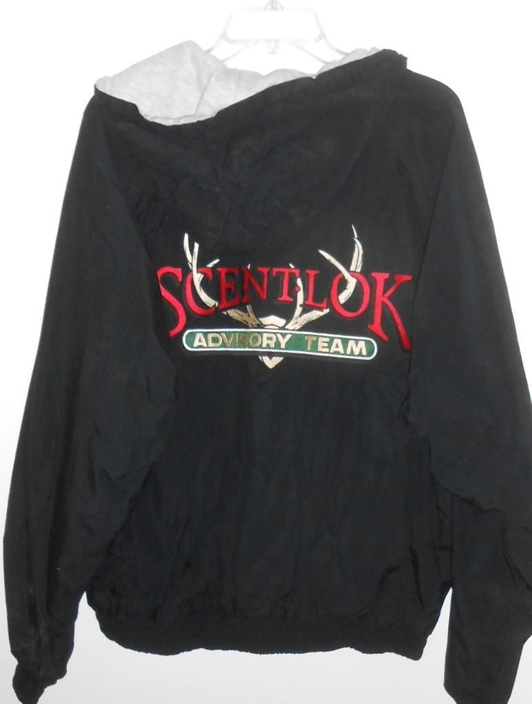 Scent Lok Advisory Team Flannel Lined Full Zip Hooded Jacket Size L VINTAGE S110