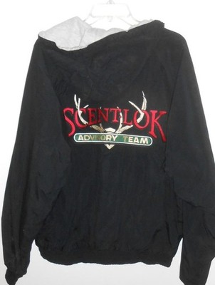 Scent Lok Advisory Team Flannel Lined Full Zip Hooded Jacket Size L VINTAGE S110