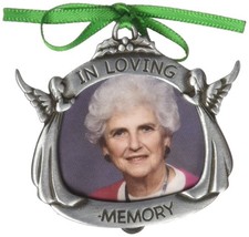 Pewter Loving Memory Angel Dog Frame for Pet Remembrance and Tribute