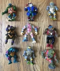 Vintage TMNT Teenage Mutant Ninja Turtles Damaged Figure Lot of 9
