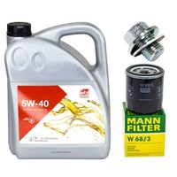 MotoröL Filter Set Febi 5W-40 5 Liter + ÖLablassschraube FüR Toyota RAV 4 IV