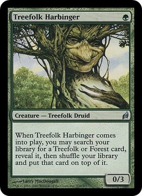 TREEFOLK HARBINGER x1 mtg NM Lorwyn 1 Unc