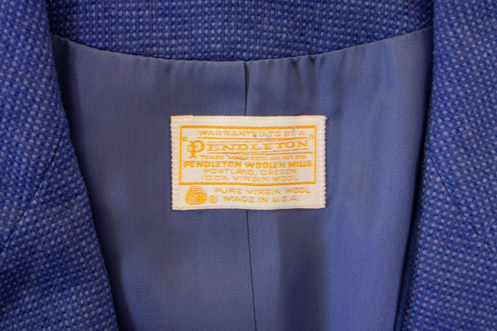 Vintage Pendleton Wool Tweed Single Button Blazer… - image 3