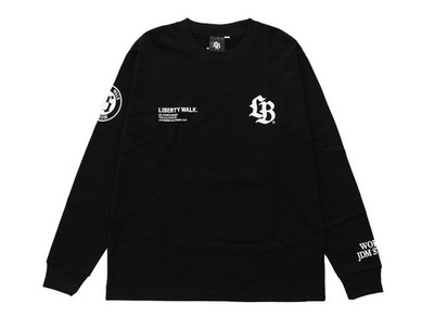 Liberty Walk LB Trucks Tシャツ ブラック L Liberty Walk LB Thorn Logo Long Sleeve Tee Black x White T-shirt