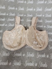 Wacoal Awareness Bra 36H Underwire Tan Nude Satin Unlined 85567 Full Coverage