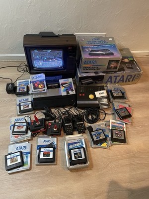 ULTIMATE Atari 5200 Bundle, Rebuilt Controllers + Trakball, CIB Games, Power Mod