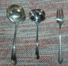 3 Vintage TOWLE Sterling Silver LADY DIANA Ladles & Olive Fork 103 GRAMS Lot AH