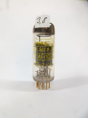 eine E80F Miniwatt Dario getestet sehr stark Made in Holland by Philips Audioröhre