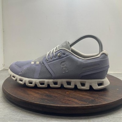 On Cloud 5 Womens Size 8 Purple White Athletic Running Walking Shoes Sneakers