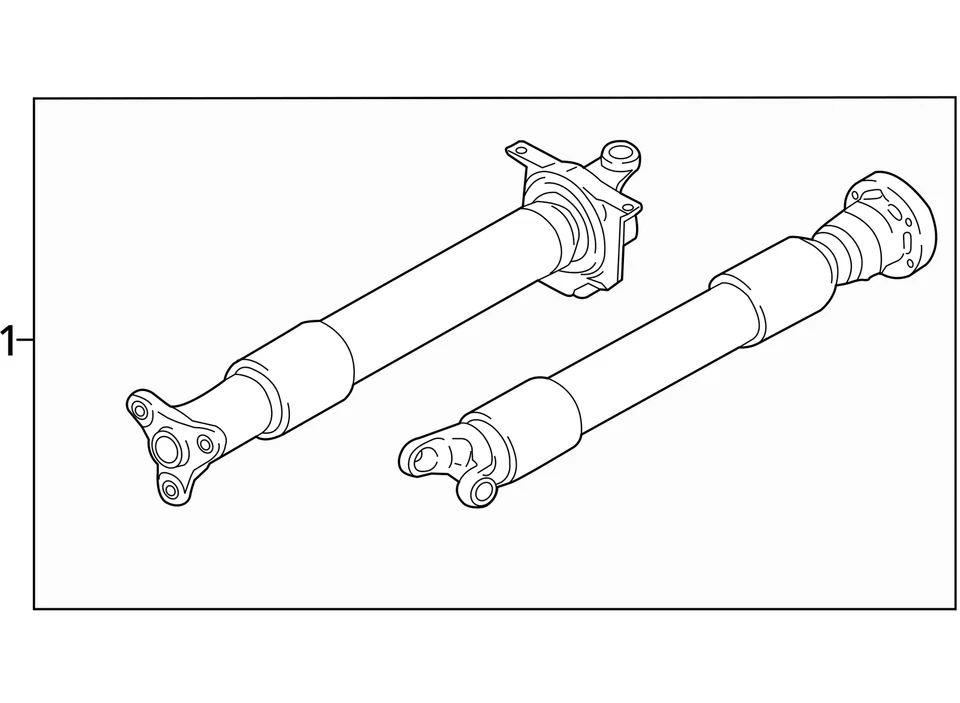 (LOCAL PICKUP ONLY) Rear Drive Shaft Assembly 2.3L Turbo Fits 15-17 MUSTANG 2055 Foto 4 de 4